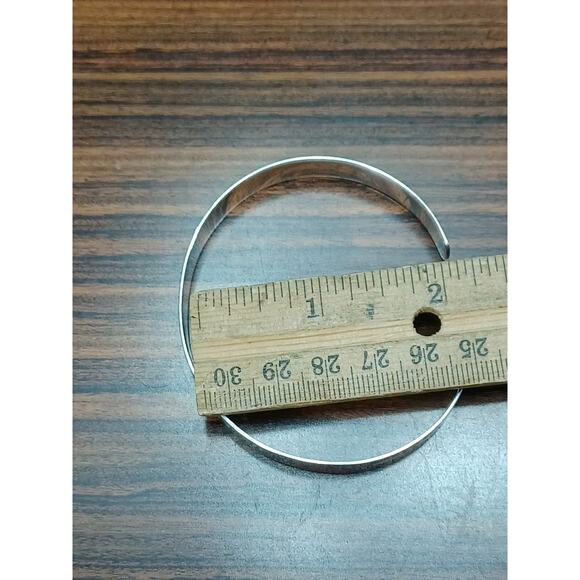 VTG Sterling Silver 925 LA Inspirational Love Life Be Brave Cuff Bracelet W/Box - Picture 15 of 15